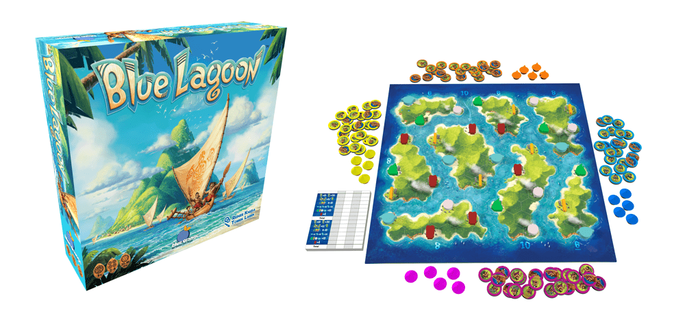 Blue Lagoon 3D Box and components